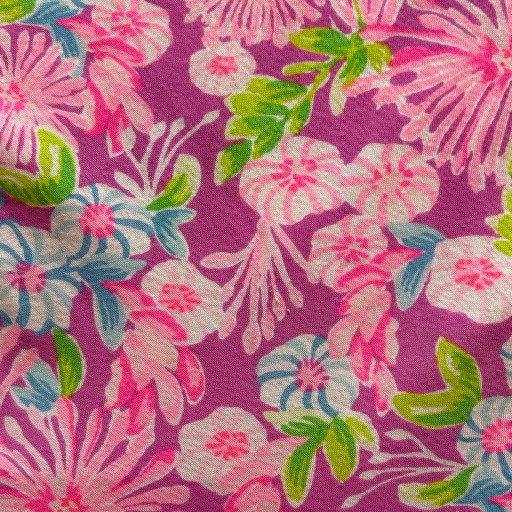 Lilly Pulitzer Amethyst Moms the Word Jodee Pink and Green Floral Dress - Picture 4 of 7